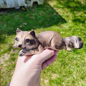 Vintage Raccoon Ceramic Wall Climber With‎ Original Sticker Brinns Japan